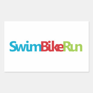 Ein tolles Triathlon-Geschenk für Ihren Freund ode Rechteckiger Aufkleber