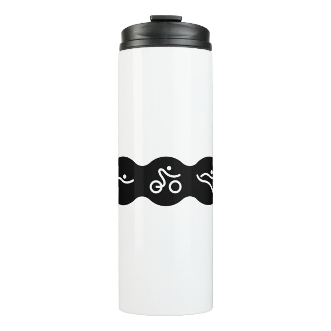 Ein tolles Triathlon-Geschenk für Ihren Freund ode Thermosbecher (Vorderseite)