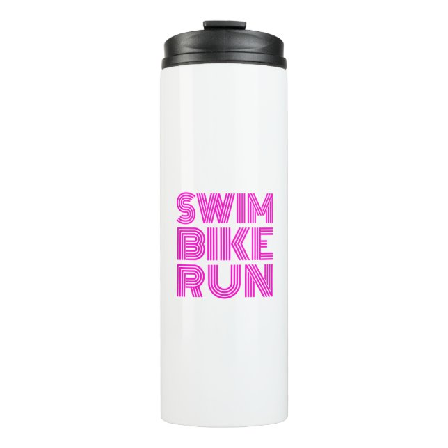 Ein tolles Triathlon-Geschenk für Ihren Freund ode Thermosbecher (Vorderseite)