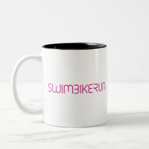 Ein tolles Triathlon-Geschenk für Ihren Freund ode Zweifarbige Tasse