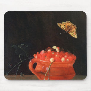 Ein Topf Walderdbeeren Mousepad