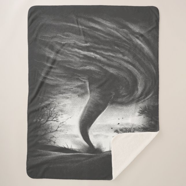 ein Tornado auf einer Straße in realistischem Stil Sherpadecke (Vorderseite)