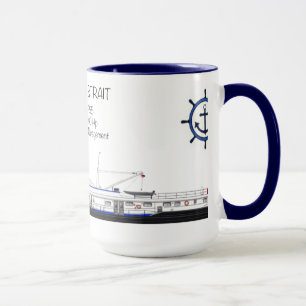 Ein Towboat genannt Janice E. Strait Tasse