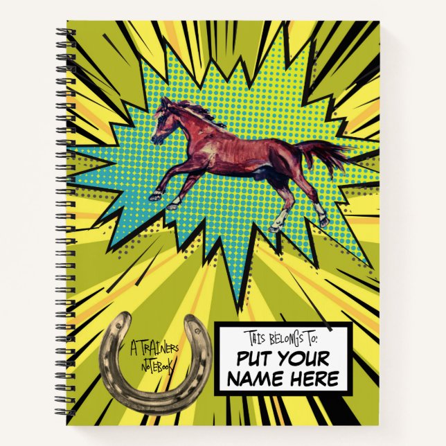 ein TRAINERS-Notebook Notizbuch (Vorderseite)