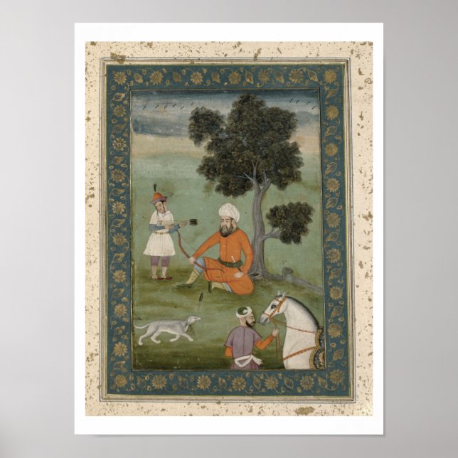 Ein Trans-Oxonischer Adliger, der unter einem Baum Poster (Vorne)