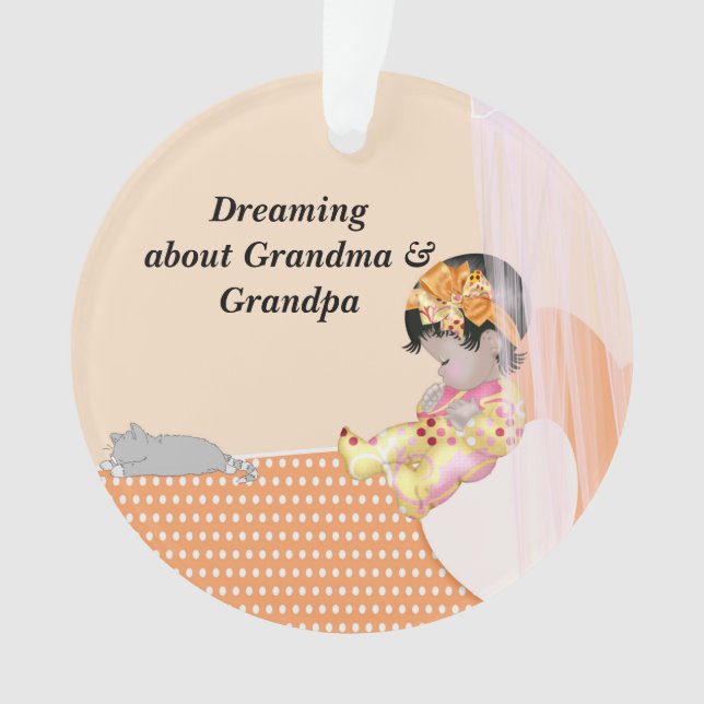 Ein Traum über Oma & Opa Ornament (Vorderseite)