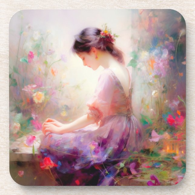 Ein Traum von Blume Getränkeuntersetzer (Vorderseite)