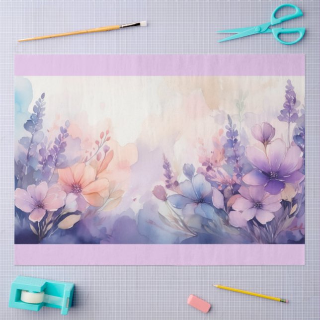 Ein träumerisches Blumendesign #7 Seidenpapier (Basteln)