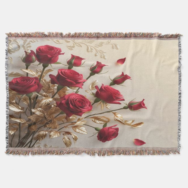 Ein traumhaftes Blumendesign Decke (Vorderseite)