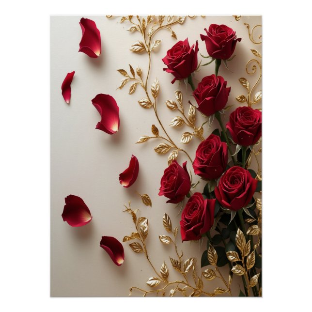 Ein traumhaftes Blumendesign Poster (Vorderseite)