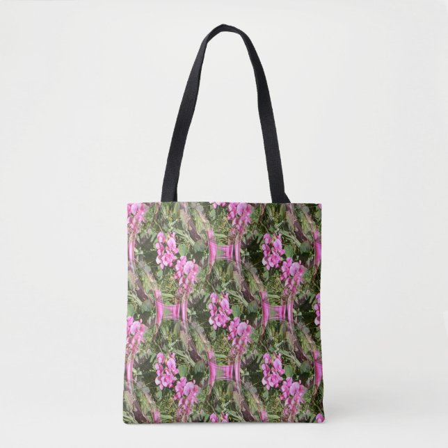 Ein Trellis süßer Erbsen... Tasche (Vorderseite)