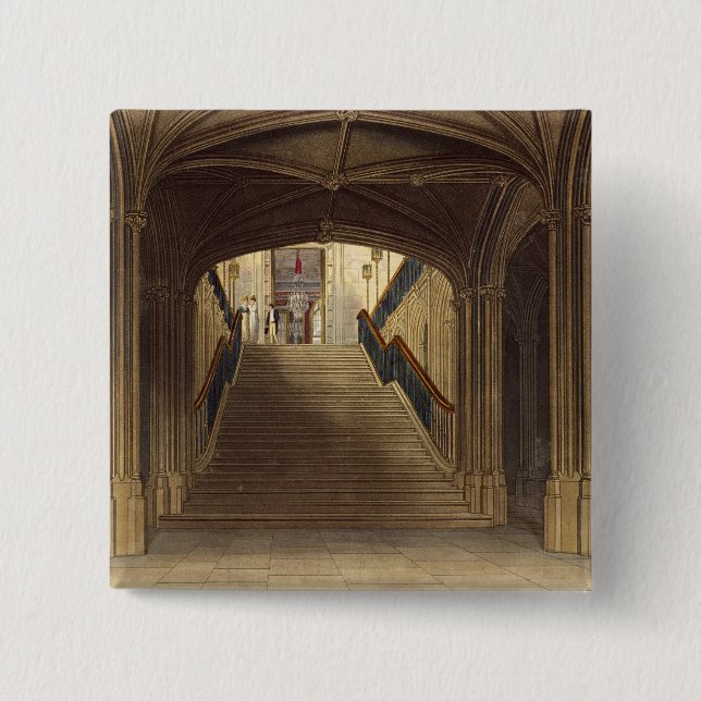 Ein Treppenhaus, Windsor Schloss, 'vom königlichen Button (Vorderseite)