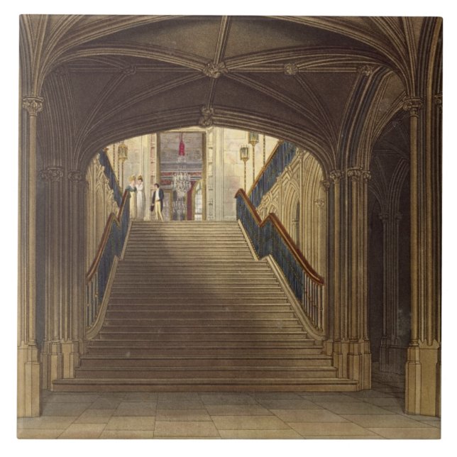 Ein Treppenhaus, Windsor Schloss, 'vom königlichen Fliese (Vorderseite)