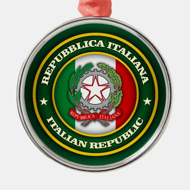 Ein Tribut an Italien Ornament Aus Metall (Vorne)
