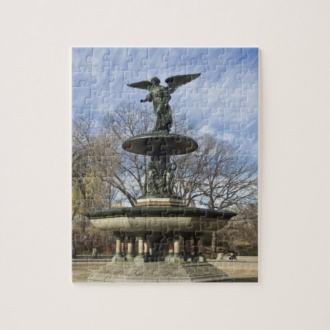 Ein trockener Winter Bethesda Brunnen im Central P (Vertikal)