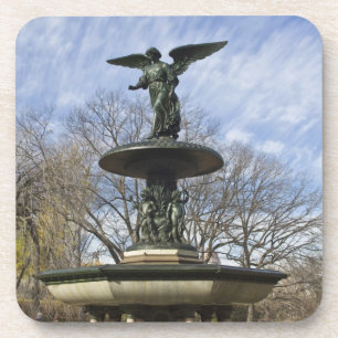 Ein trockener Winter Bethesda Brunnen im Central P Untersetzer