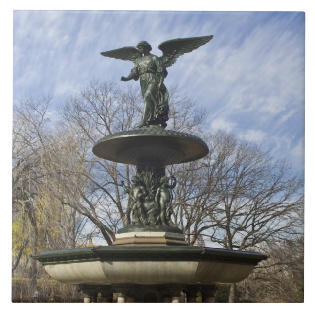 Ein trockener Winter Bethesda Springbrunnen im Zen Fliese (Vorderseite)