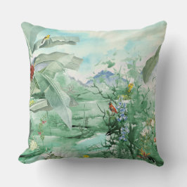 Ein tropischer Ausblick Kissen