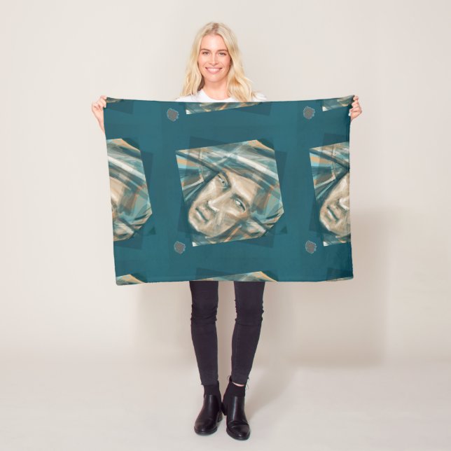 Ein trotziger grüner Elf Fleecedecke (Beispiel)