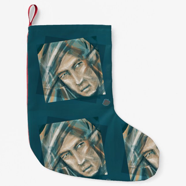 Ein trotziger grüner Elf Kleiner Weihnachtsstrumpf (Vorderseite)