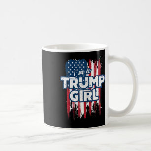 Ein Trump-Girl Trump-Pro-Präsident Donald Trump un Kaffeetasse