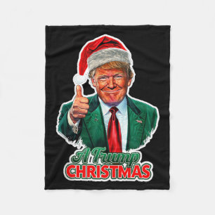 Ein Trump Weihnachten Tank Top Fleecedecke