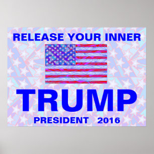 Ein Trumpf für Präsidenten 2016 einzigartiger Poster