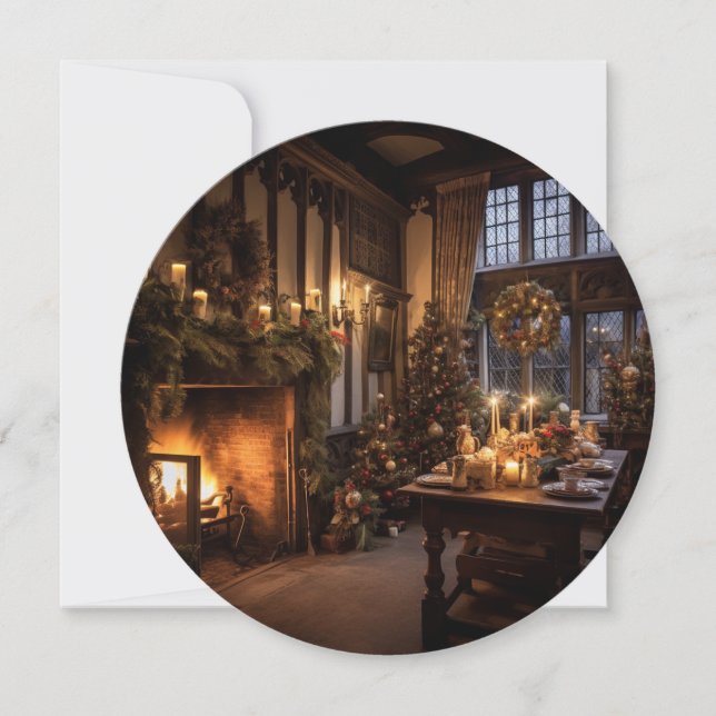 Ein Tudor Weihnachten Karte (Vorderseite)