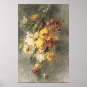 Ein Tulpenstrauß, Margaretha Roosenboom Druck Poster