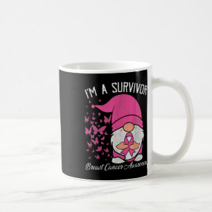 Ein Überlebender rosa Ribbon Brustkrebs Bewusstsei Kaffeetasse