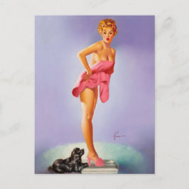 Ein überraschendes Bild-Button für Kunst Postkarte