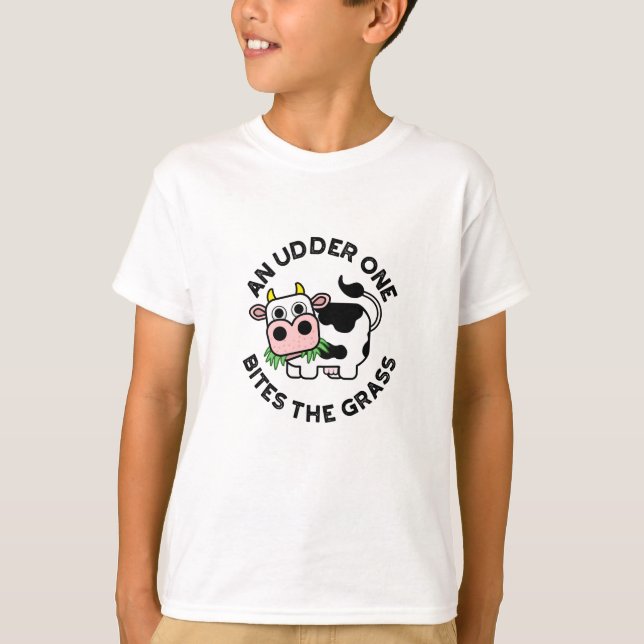 Ein Udder bricht den grasblütigen Kuh-Puppen T-Shirt (Vorderseite)