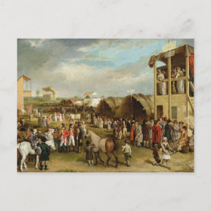Ein umfassender Blick auf die Oxford Races (Öl auf Postkarte