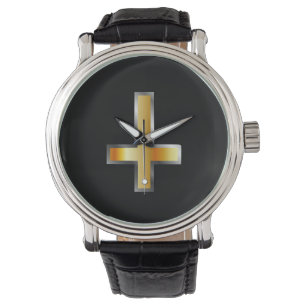 Ein umgekehrtes Kreuz das Kreuz von St Peter Armbanduhr