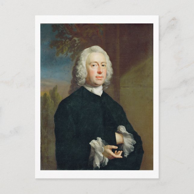Ein unbekannter Schwarzer, 1735 (Öl auf Leinwand) Postkarte (Vorderseite)
