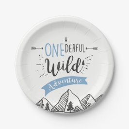 Ein unermüdlicher Wild Adventure Paper Plate Boy Pappteller