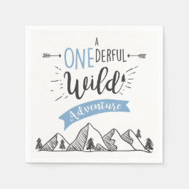 Ein unermüdliches Wild Adventure Paper Napkins Boy Serviette