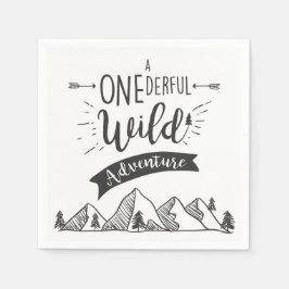 Ein unermüdliches Wild Adventure Paper Napkins Boy Serviette