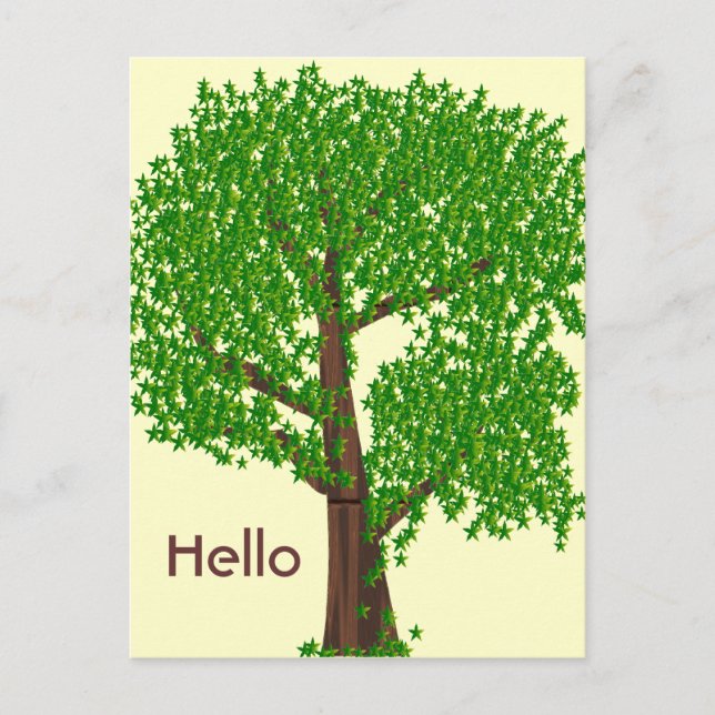 Ein ungerade Baum Postkarte (Vorderseite)