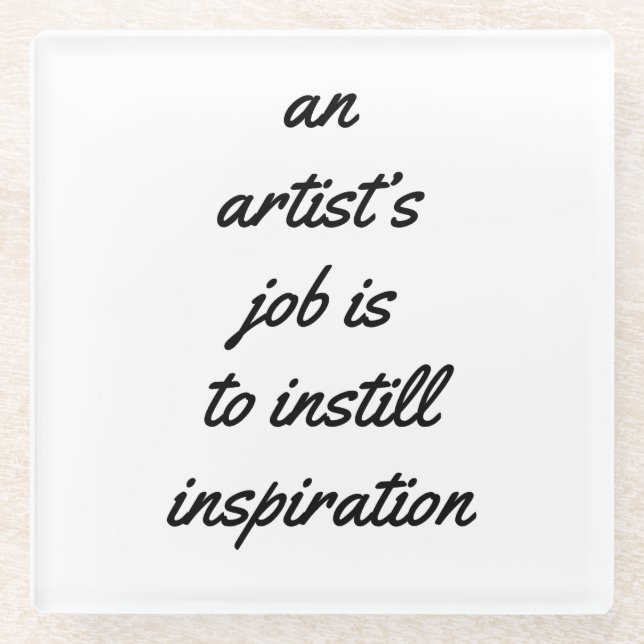 Ein Untersetzer aus Kunstglas (Vorderseite)