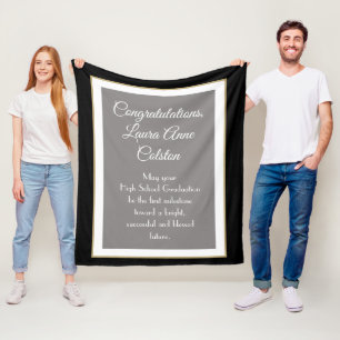 Ein unvergessliches Geschenk! Custom High School G Fleecedecke