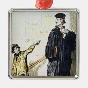 Ein unzufriedener Kunde Silbernes Ornament
