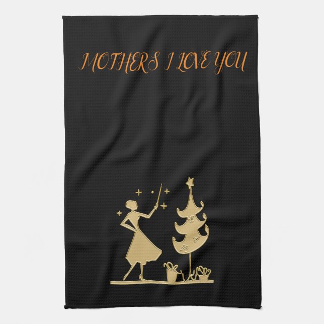 Ein Urlaubskleid für deine Mutter Geschirrtuch (Vertikal)