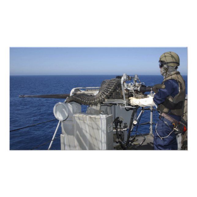 Ein US-Marine-Gunner-Partner Fotodruck (Vorne)