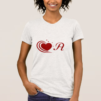Ein valentinisches Logo mit dem Buchstaben "A" T-Shirt