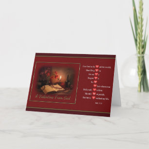 Ein Valentinsgruß von der Gott-Gruß-Karte Feiertagskarte