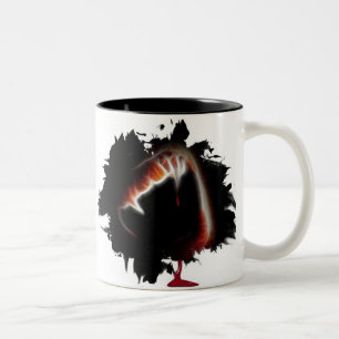 Ein Vampir-Kuss des Todes Zweifarbige Tasse