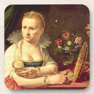 Ein vanitas Porträt einer Dame geglaubt, Clara zu Untersetzer