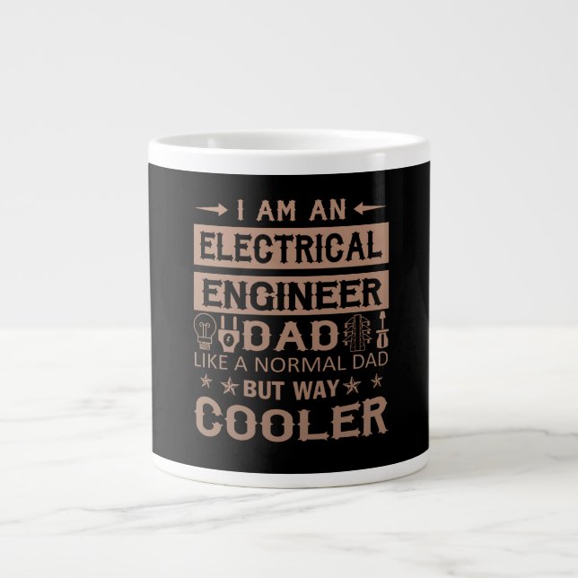 Ein Vater für Elektroingenieure Jumbo-Tasse (Vorderseite)