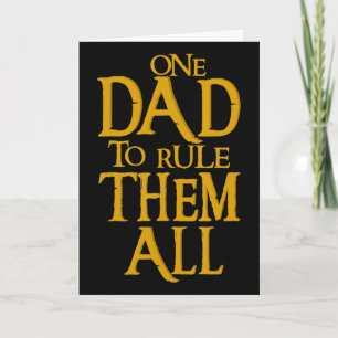 Ein Vater, um sie alle zu beherrschen Geek Dad Vat Karte